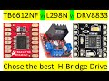 L298N vs TB6612fng vs DRV8833, H bridge Drives Comparison | ETSolutions