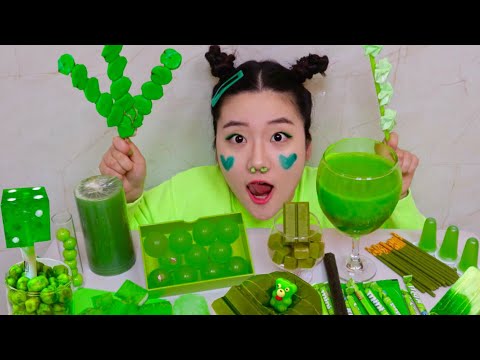 Green food 초록색음식 먹방 ASMR