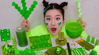 Green food 초록색음식 먹방 ASMR💚 Shrek Mukbang