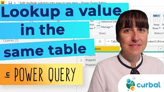 Lookup values from the same table in Power Query