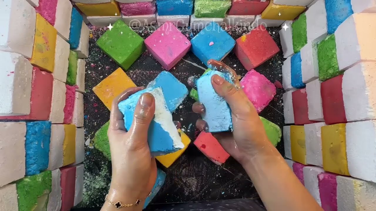 Agi Homemade Gym Chalk ASMR | 10 Minutes of Chalk Therapy 🤍