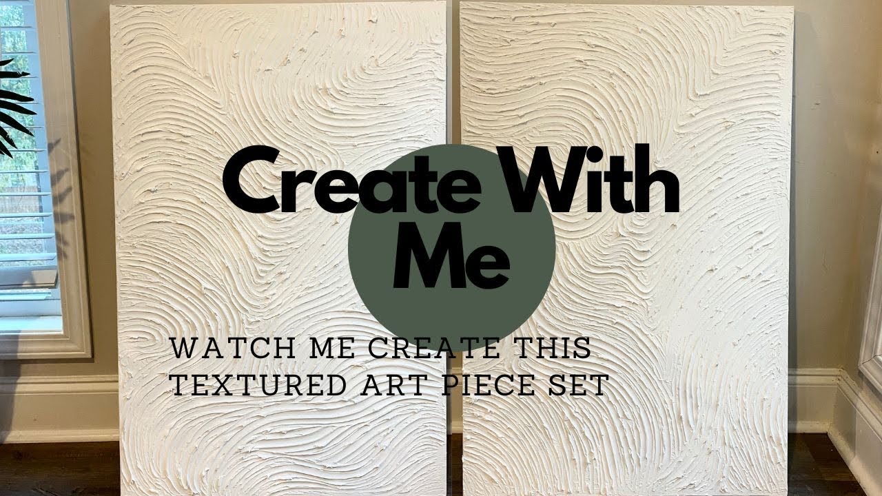 Watch Me Create Large Textured Wall Art | Diy Plaster Wall Art ...