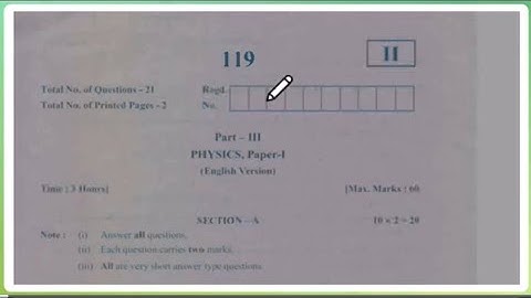 Ap Inter First year 2024-25 (Pre-final)Exams😍 Physics Question Paper 💯imp ❤️ || Ap Inter 2025