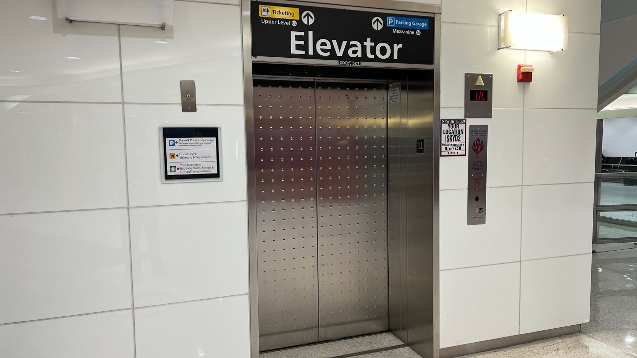 KONE Glass Elevator At BWI Marshall Airport In Baltimore Maryland (02