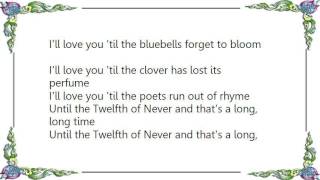 Glen Campbell - Twelfth of Never Lyrics