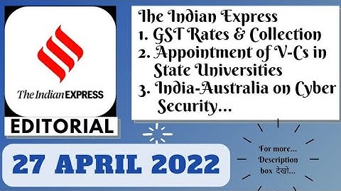 27th April 2022 | Gargi Classes The Indian Express Editorials and Ideas Analysis | By R.K. Lata