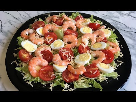 Video: Salát S Krevetami A Zeleninou