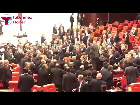 Meclis'te yumruk yumruğa 'Engin Özkoç' kavgası
