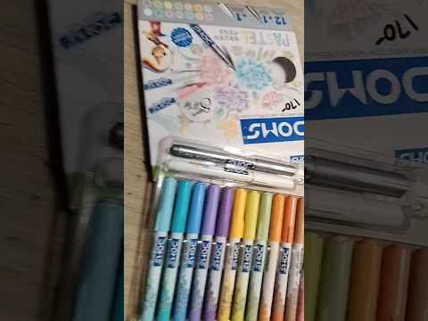 unboxing new pastel brush pen DOMS#UNBOXING#BEAUTIFUL#YOUTUBE SHORTS| BHAVYA'S CRAFT WORLD |🌸