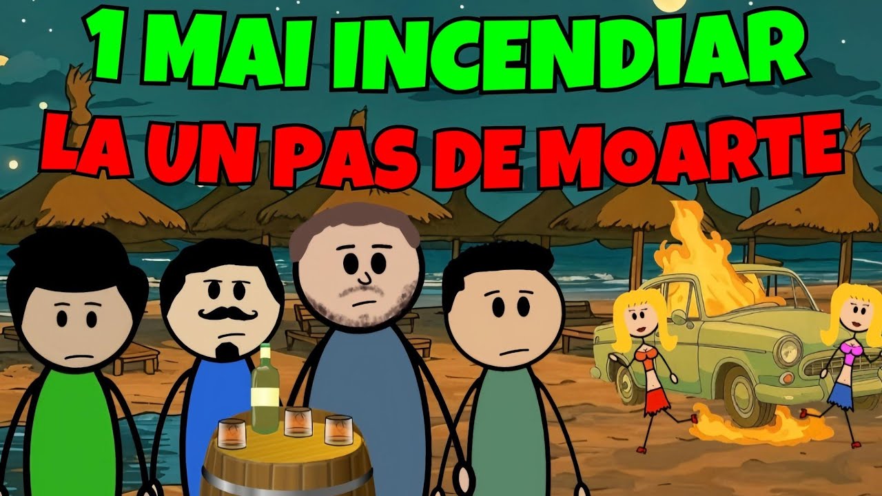 LA UN PAS DE MOARTE DE 1 MAI: BAUTURA SI MASINA IN FLACARI