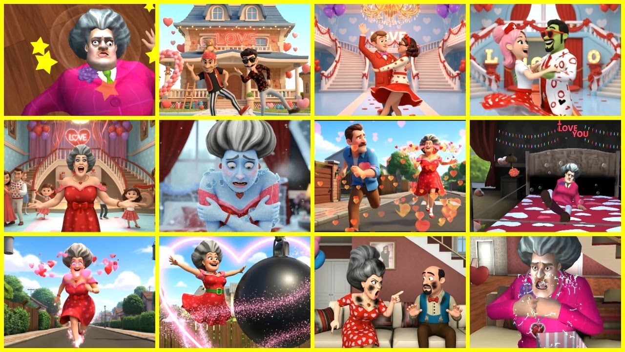 Scary Teacher 3D - Valentine Update All Endings