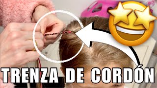 TRENZA DE HILO o CORDÓN con hilo para el cabello | Peinados en Familia