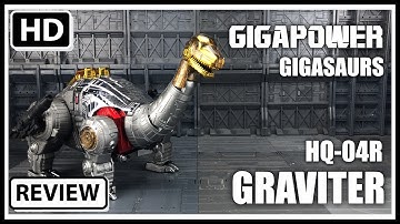 GigaPower Gigasaurs HQ-04R (Chrome) GRAVITER Transformers Masterpiece Dinobot Sludge