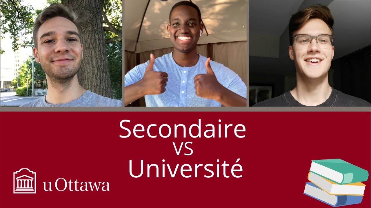 Secondaire vs Université  Ce que vous devez savoir  YouTube