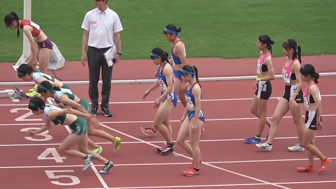 決勝 女子リレー 4x400m 中国高校陸上2025 インターハイ予選