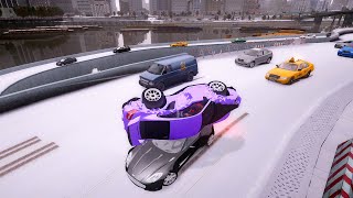 GTA 4 WINTER CRASH TEST OF REAL CARS 111 by ILoveGTA 9,901 views 2 months ago 10 minutes, 3 seconds