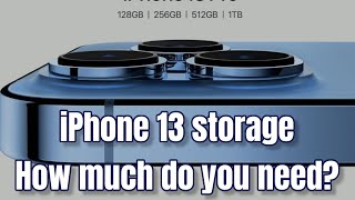 iPhone 13 storage — how much do you need | iPhone 13 1TB storage How Much Storage Does A Iphone 13 Have