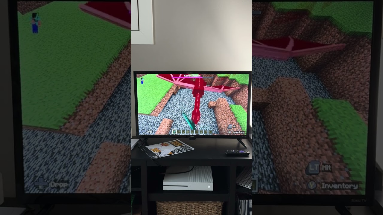 Minecraft killing Ender Dragon