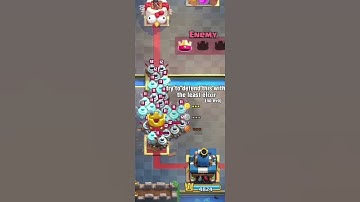 try to defend this push with the least elixir (no evo) #clashroyal #viral #fyp