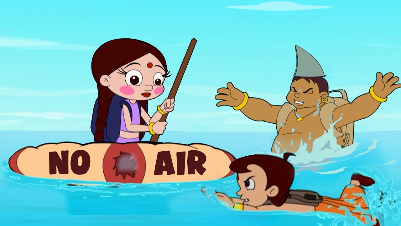 Chutki - Sinking Raft Rescue | Chhota Bheem Saves Chutki | Adventure Videos for Kids