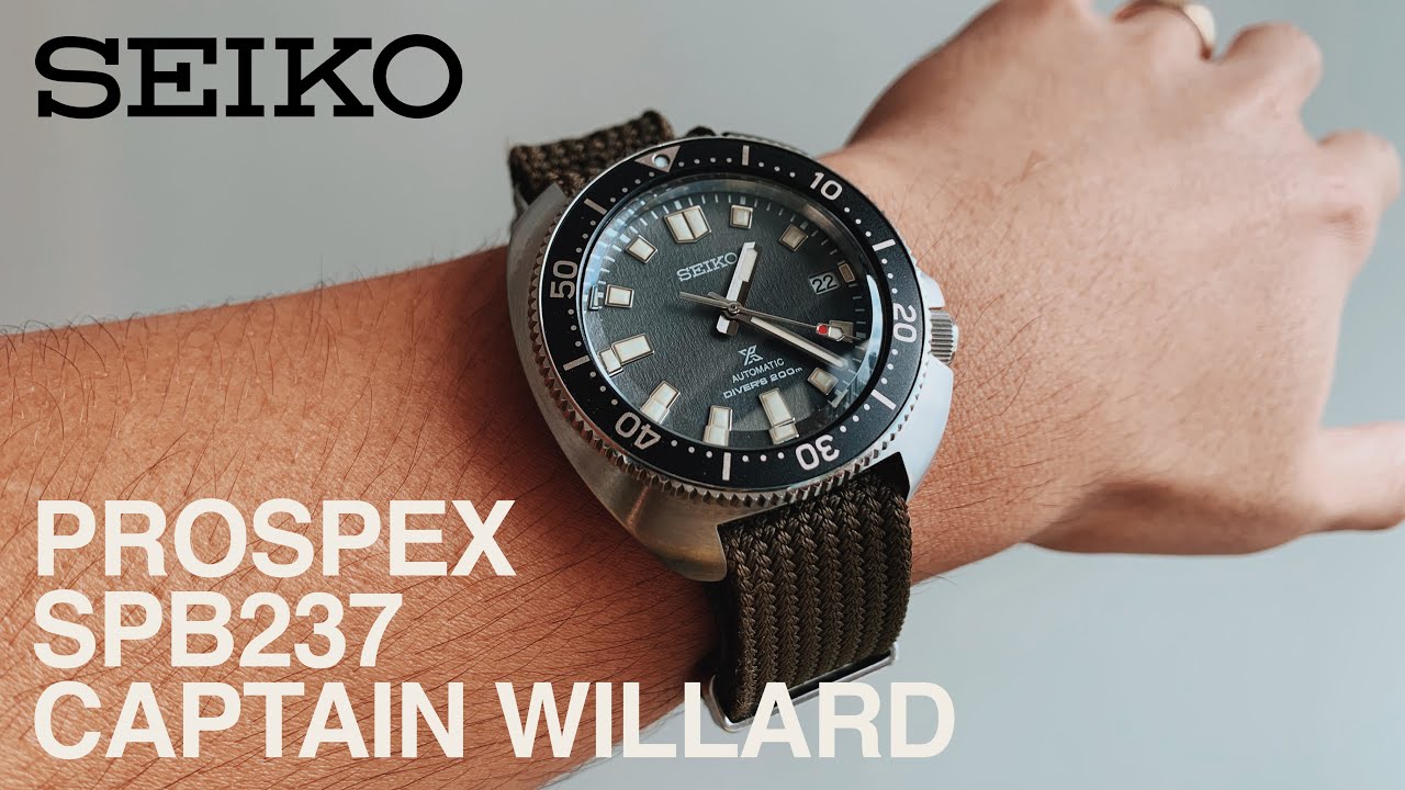 SEIKO Prospex SPB237 Captain Willard Dive Watch Review - YouTube