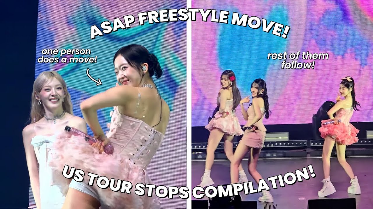 ALL THE FREESTYLE MOVES STAYC DID FOR ASAP IN THEIR WORLDTOUR - US VERSION! 