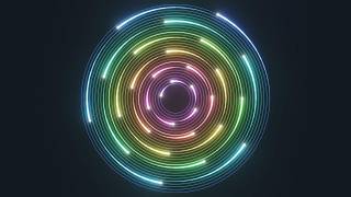 30 Rainbow Comets in Hypnotic Orbit | 10-Minute Blender Animation