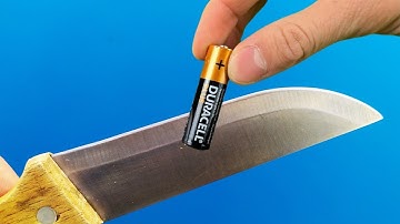 Easy Way To Sharpen A Knife Like A Razor Sharp ! Amazing idea