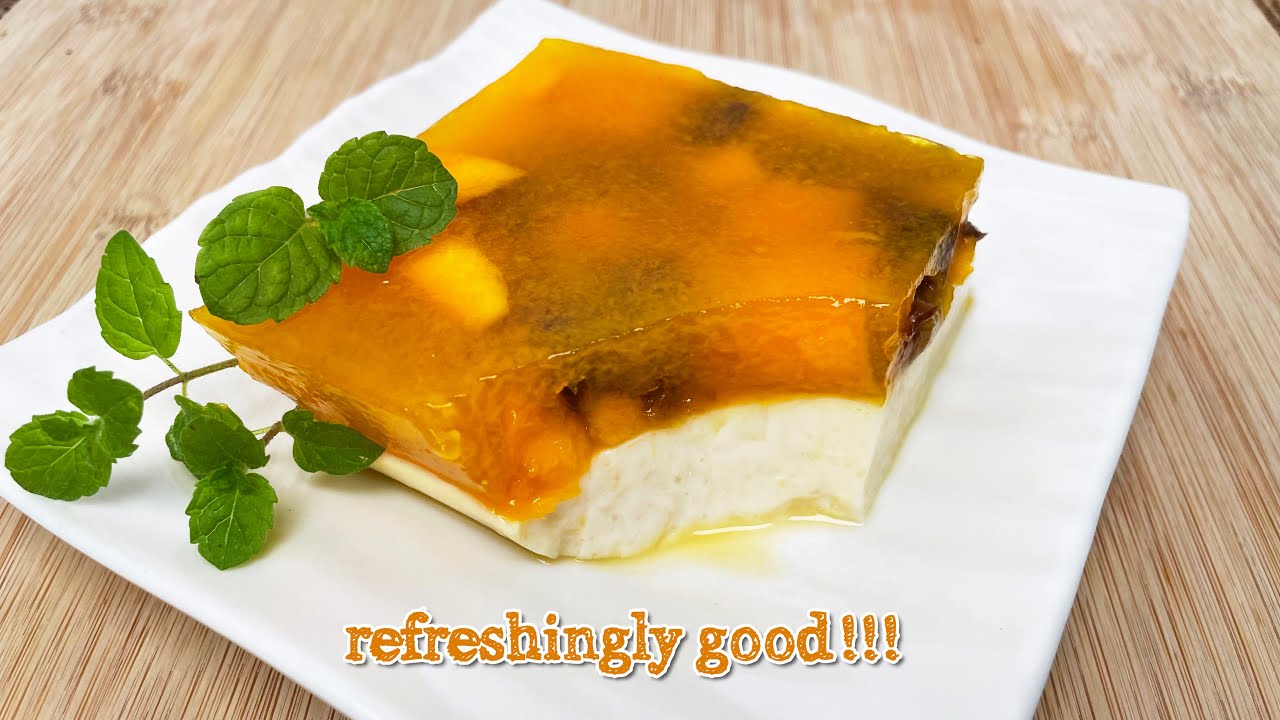 Mango Pudding Recipe with Gelatin 🥭🍮 Mango Jelly Recipe YouTube