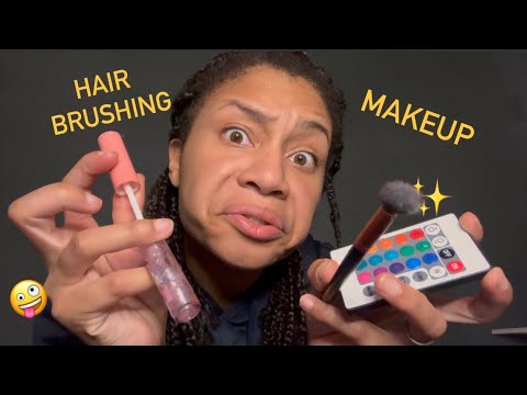 ASMR - Face Makeup & Hair (Coco) - YouTube