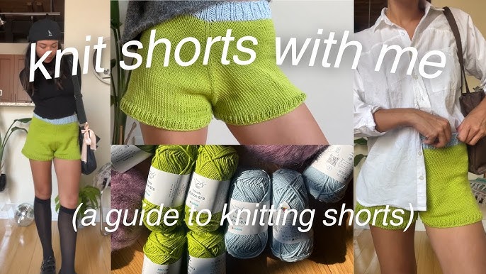 Knitted Tutorial / High Waisted Shorts - YouTube