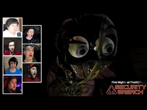 Видео: Реакция Летсплейщиков на Сломанную Чику в Five Nights at Freddy’s Security Breach RUIN