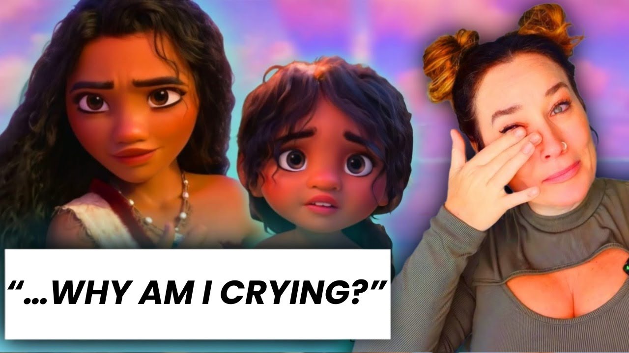 Vocal coach emotional reaction reacts to MOANA 2 TRAILER