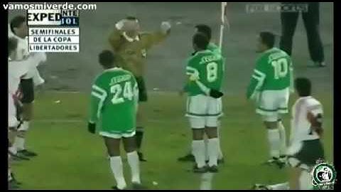 River Plate 1 (7) - (8) 0 Atlético Nacional Semifinal vuelta Copa Libertadores 1995