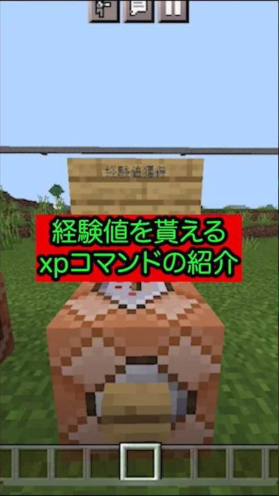 マイクラコマンド経験値