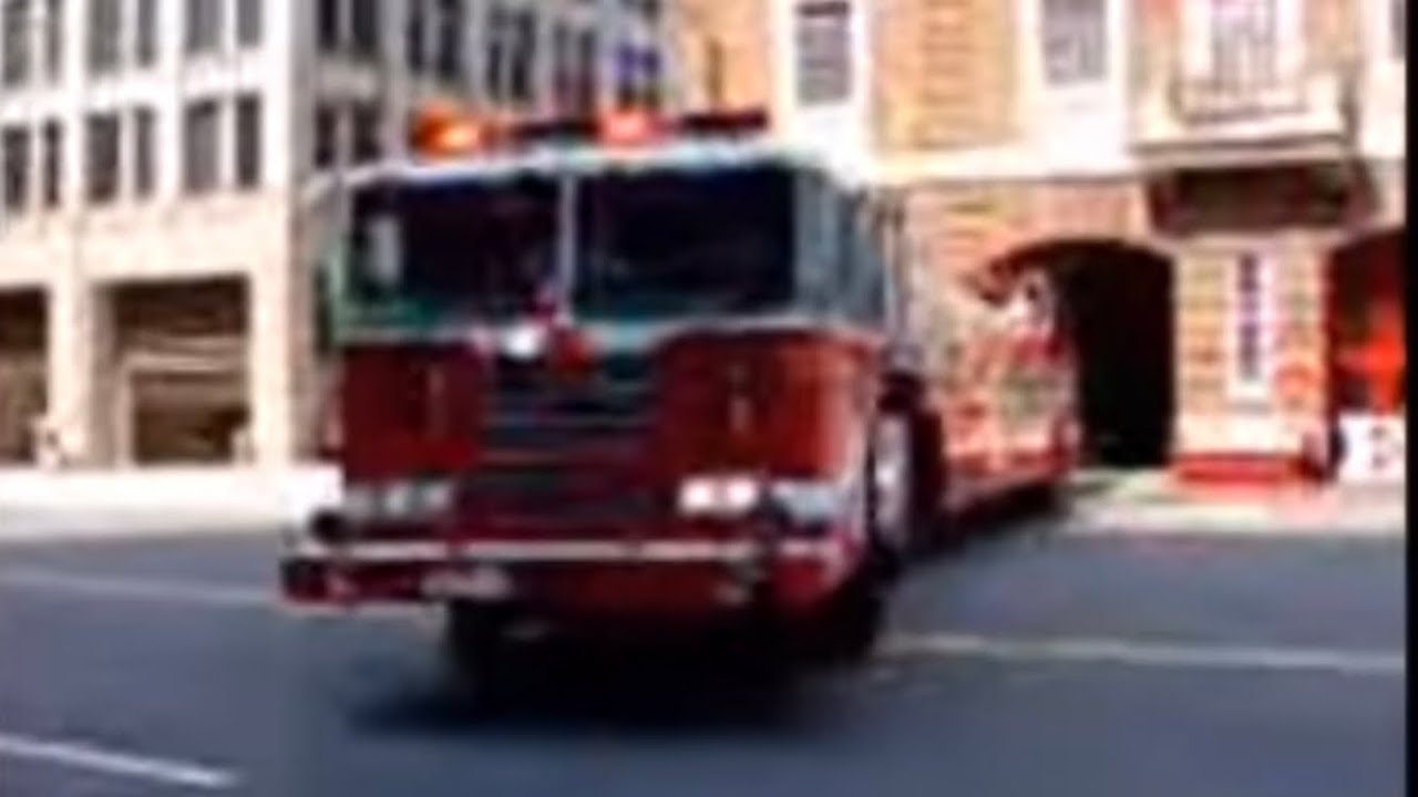 Old DCFD truck 3 responding - YouTube
