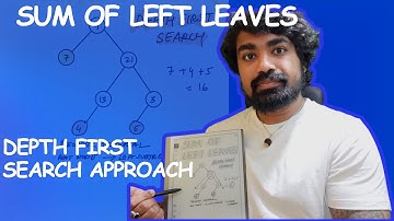 Sum of Left Leaves in a Binary Tree | LeetCode 404 | Javascript | Depth First Search Approach
