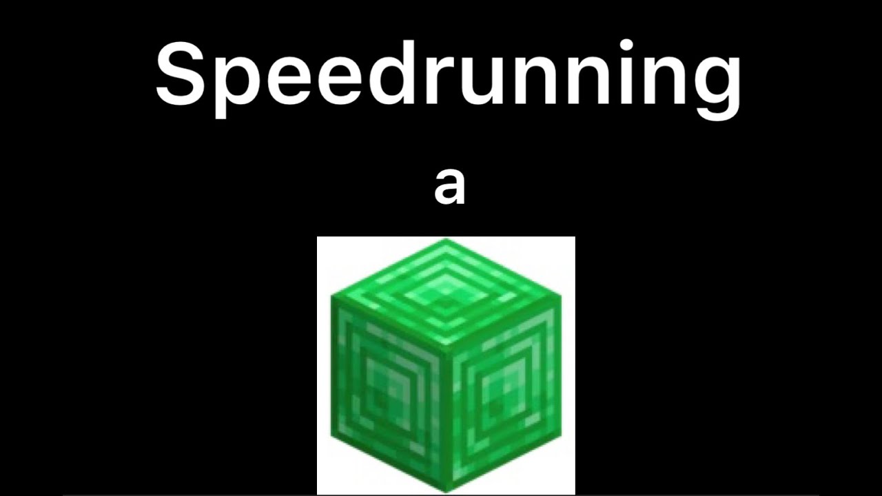 Speedrunning a random item in Minecraft - YouTube
