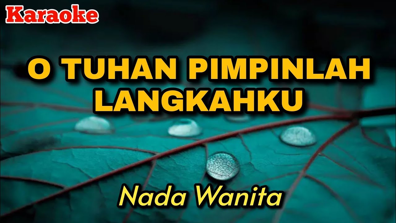 O TUHAN PIMPINLAH LANGKAHKU - KARAOKE || Nada Wanita
