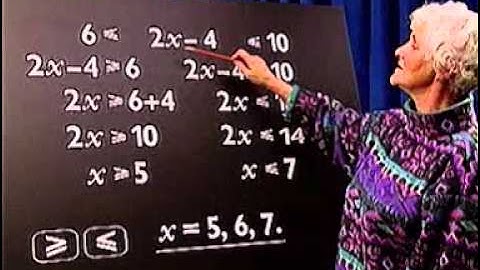 GCSE Algebra -- Solutions of Inequalities - Video Tutorial   14 of 40