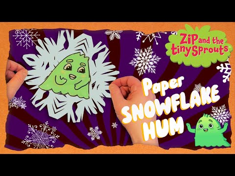 Making a Hum Snowflake from Zip and the Tiny Sprouts! | Craft Along