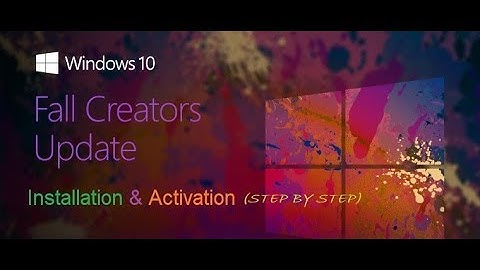 How to install Windows 10 (Fall Creators Update) and Activate it (Without any other software)