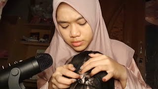 ASMR Mama Ketemu Kutu Kamu before Go to School | Lice Check, Scalp Scratching, Hair Brushing