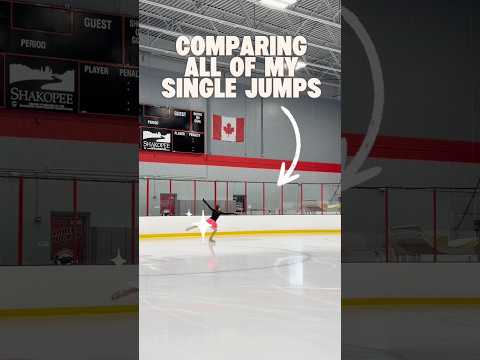 How much can your jumps really improve? 👀⛸️#figureskating #thenandnow #progress #shorts #skating