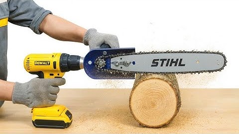 DIY Chainsaw From a Drill – Simple Method Anyone Can Do!