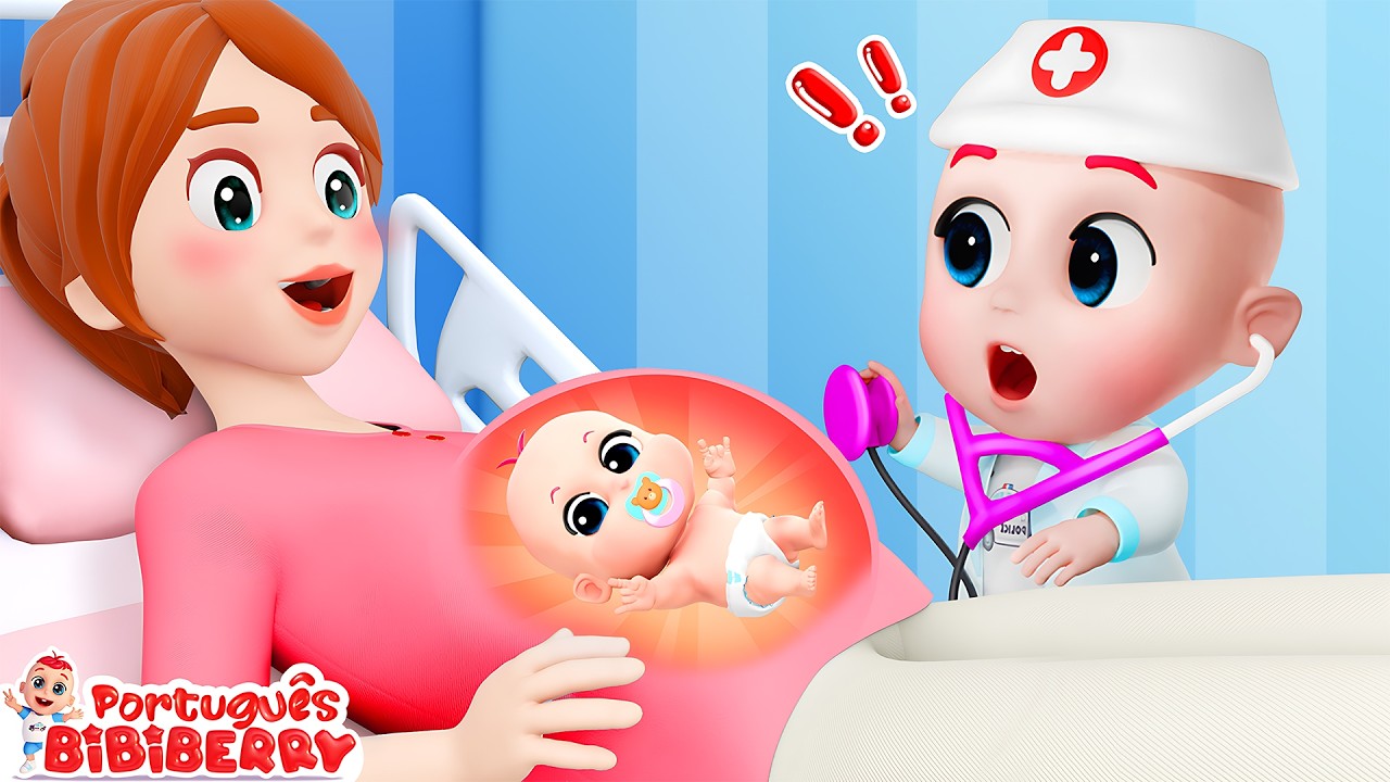 Mommy Polly Had A Baby Polly 😍 | Doctor! Baby Got Sick | Kids Songs | Bibiberry Nursery Rhyme