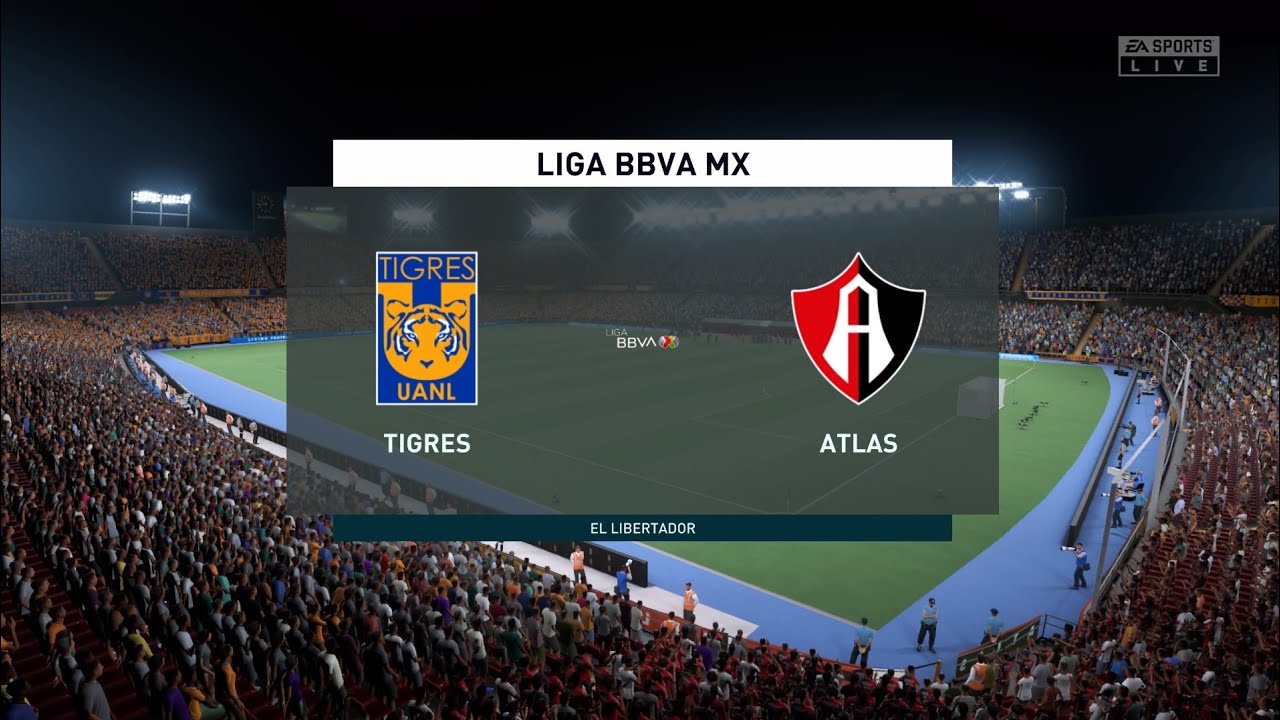 atlas vs tigres semifinales liga mx partido de ida fifa22 simulacion ...