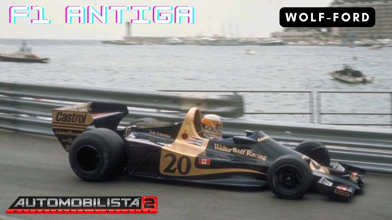 Série F1 Antiga - Jody Scheckter com sua surpreendente Wolf em Kyalami em 1977