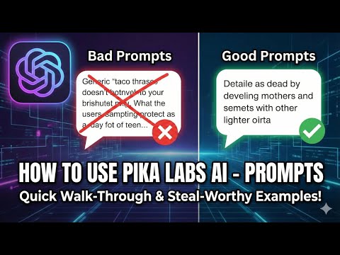 HOW TO use Pika Labs AI - PROMPTS