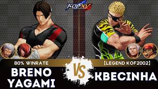 KOF XV ▰ BRENO YAGAMI (Iori/O.Yashiro/Kim) 🆚 KBECINHA (Yashiro/Rámon/Ralf) 🎞️Replay Match - part 2